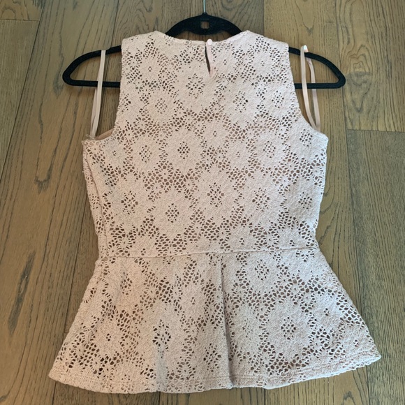 BCBG Lace Peplum Top - Picture 2 of 4